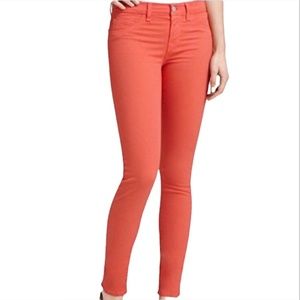 ⭐️🌴J Brand 811 Mid-rise Skinny Jeans in Kumquat Coral Size 27 EUC